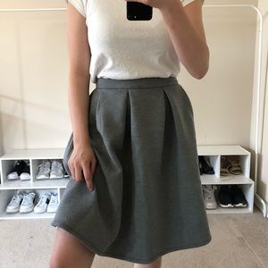 Grey midi skirt